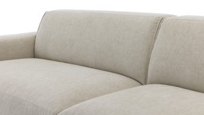 Bigsofa Roomio® aus Stoff in Weiß Roomio® No. 4100 - Bigsofa champagnerfarbener Bezug Cosmopolitan - Länge ca. 246 cm