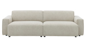 Bigsofa Roomio® aus Stoff in Weiß Roomio® No. 4100 - Bigsofa champagnerfarbener Bezug Cosmopolitan - Länge ca. 246 cm