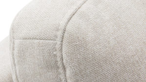 Zweisitzer Roomio® aus Stoff in Weiß Roomio® No. 4104 - Zweisitzer naturfarbener Strukturbezug Yelda & Holzfüße 1103 HFEG - Länge ca. 152 cm