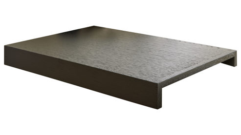 Tablett Roomio® aus Holz in Schwarz Roomio® No. 4130 - Armlehntablett schwarz lackiertes Holz - ca. 40 x 27 cm