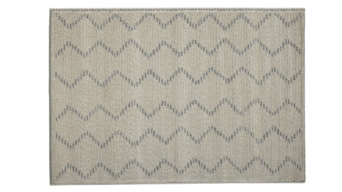 Webteppich Roomio® aus Kunstfaser in Beige Roomio® Teppich No. 8301 cremefarbenes Grafikmuster - ca. 160 x 230 cm