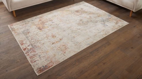 Webteppich Roomio® aus Kunstfaser in Beige Roomio® Teppich No. 8305 sandfarben gemustert - ca. 160 x 235 cm