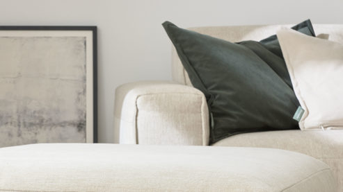 Kissenbezug /-hülle Roomio® aus Stoff in Dunkelgrün Roomio® Kissenhülle No. 9401 khakifarbener Samt - ca. 40 x 60 cm