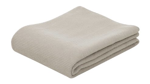 Wohndecke Roomio® aus Stoff in Beige Roomio® No. 9412 - Wohndecke beiges Mischgewebe - ca. 150 x 200 cm