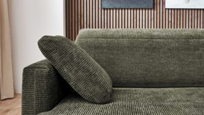 Einzelkissen modulmaster aus Stoff in Grün Modulmaster Serie MM-ZE1195 - Armlehnkissen olivgrünes Flachgewebe Maranta – ca.  45 x 50 cm