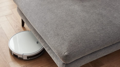 Polsterhocker modulmaster aus Stoff in Grau Modulmaster Serie MM-ZE1190 - XL-Hocker graues Flachgewebe Cyber & schwarze Metallfüße – ca. 92 x 70 cm