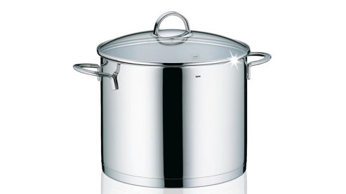 Gemüsetopf Kela | keck & lang aus Metall in Edelstahl Gemüsetopf Cailin Edelstahl & Klarglas - Durchmesser ca. 24 cm