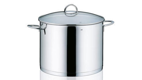 Gemüsetopf Kela | keck & lang aus Metall in Edelstahl Gemüsetopf Cailin Edelstahl & Klarglas - Durchmesser ca. 28 cm