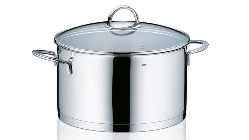 Fleischtopf Kela | keck & lang aus Metall in Edelstahl Fleischtopf Cailin Edelstahl & Klarglas - Durchmesser ca. 24 cm