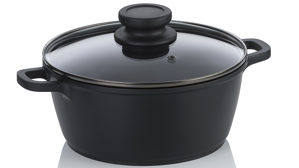 Fleischtopf Kela | keck & lang aus Metall in Schwarz Fleischtopf Atura Schwarz & Glas - Durchmesser ca. 20 cm