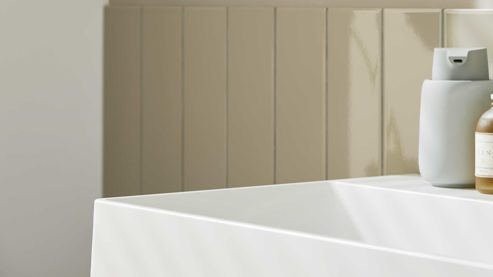 Waschtisch-Set / Waschbecken-Set Interliving aus Holz in Holzfarben Interliving Bad Serie 3725 – Konsolen-Set Eiche Sierra - Länge ca. 140 cm