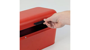 Brotkasten Kela | keck & lang aus Metall in Rot kela Brotkasten Frisca rotes Metall  - ca.  43 x 23 cm