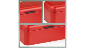Brotkasten Kela | keck & lang aus Metall in Rot kela Brotkasten Frisca rotes Metall  - ca.  43 x 23 cm
