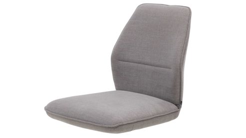 Polsterstuhl Interliving aus Stoff in Grau Interliving Esszimmer Serie 5102 – Polsterstuhl V321 kieselfarbener Webstoff Tirol 489 & schwarzes Eisen