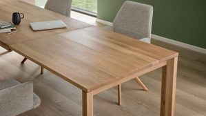 Auszugtisch Interliving aus Holz in Holzfarben Interliving Esszimmer Serie 5102 – Auszugtisch V913 Eiche bianco - ca. 180 - 280 x 90 cm