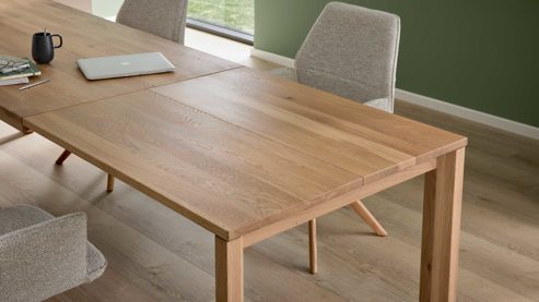 Auszugtisch Interliving aus Holz in Holzfarben Interliving Esszimmer Serie 5102 – Auszugtisch V913 Eiche bianco - ca. 180 - 280 x 90 cm