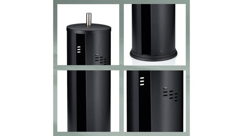 Toilettenbutler Kela | keck & lang aus Metall in Schwarz kela Toilettenpapier Behälter Swing Schwarz – ca. 15 x 40 cm