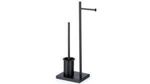 Toilettenbutler Kela | keck & lang aus Metall in Schwarz kela Toilettengarnitur Devin Schwarz – ca. 18 x 68 cm