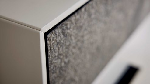 Garderoben-Set Interliving aus Holz in Weiß Interliving Garderoben Serie 6013 - Garderobenkombination Sahara Creme & Granitfurnier - vierteilig