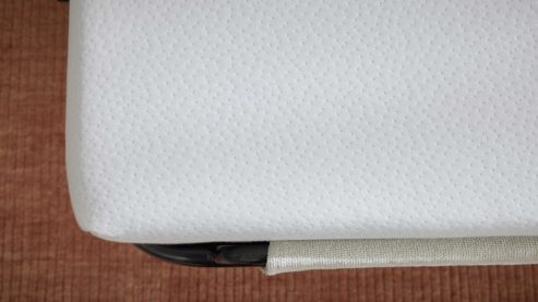 Schlafsofa Interliving aus Stoff in Rosa Interliving Schlafsofa Serie 4700 - Schlafsofa sienafarbener Webstoff Loft & schwarze Aluminiumfüße - Breite ca. 188 cm