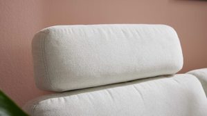 Kopfstütze Interliving aus Stoff in Weiß Interliving Schlafsofa Serie 4700 - Kopfstütze naturweißes Flachgewebe Cyber