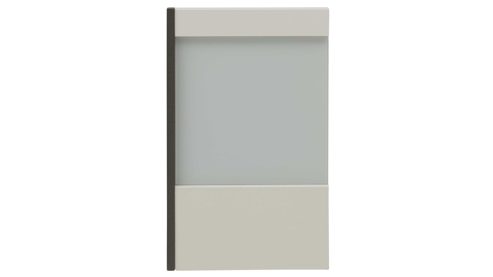 Paneel Interliving aus Holz in Weiß Interliving Schlafzimmer Serie 1033 – Paneel-Set weißes Glas & Holz – zweiteilig