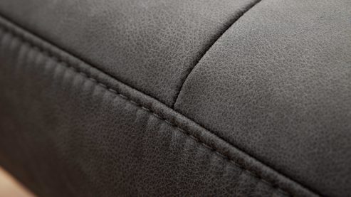 Zweisitzer Interliving aus Stoff in Dunkelgrau Interliving Sofa Serie 4460 - Zweisitzer grauer Bezug Clint & schwarze Metallfüße - Länge ca. 232 cm