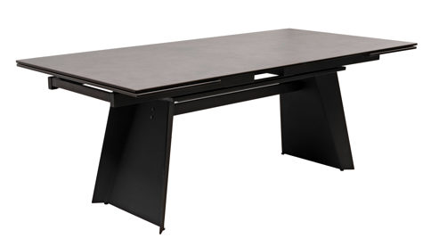 Auszugtisch PARTNERRING COLLECTION aus Keramik in Anthrazit PARTNERRING COLLECTION Auszugtisch Molinara Anthrazit &  Schwarz – ca. 200 - 245 x 100 - 145 cm