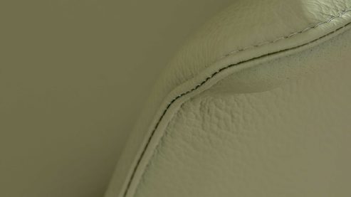 Polsterstuhl Interliving aus Leder in Grün Interliving Esszimmer Serie 5115 - Armlehnstuhl mit Lederbezug jadefarbenes Leder LD7830 & umbragraues Metall