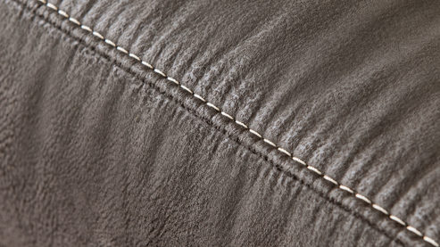 Funktionshocker modulmaster aus Stoff in Anthrazit Modulmaster MM-PP1194 - Polsterhocker mit Funktion anthrazitfarbene Mikrofaser Saddle & Metallfüße W009-M01 - ca. 60 x 60 cm