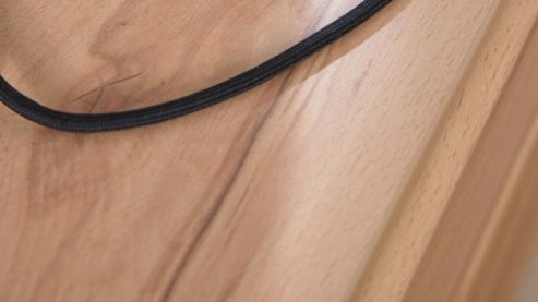 Wohnwand Interliving aus Holz in Holzfarben Interliving Wohnzimmer Serie 2031 - Wohnwand EB33002 Balkenbuche - Länge ca. 330 cm