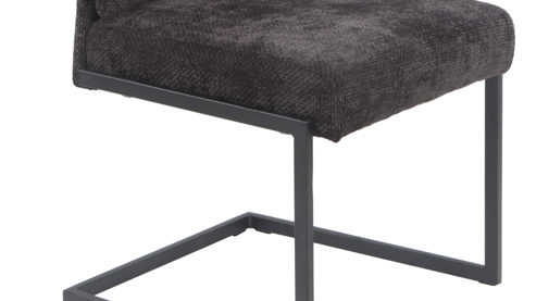 Schwingstuhl Hela aus Stoff in Anthrazit Schwingstuhl Olivia S Anthrazit & schwarzes Metall